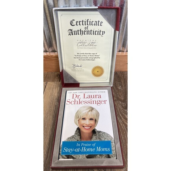 In Praise of Stay-At-Home Moms Dr Laura Schlessinger SIGNED Collectors Book‎ COA - Picture 1 of 9
